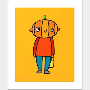 Pumpkin Boy Posters and Art